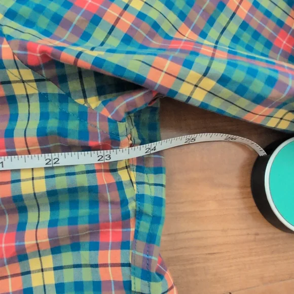 J Crew Men's Multicolor Plaid Shirt, XLT Tall Shirt - Picture 3 of 4